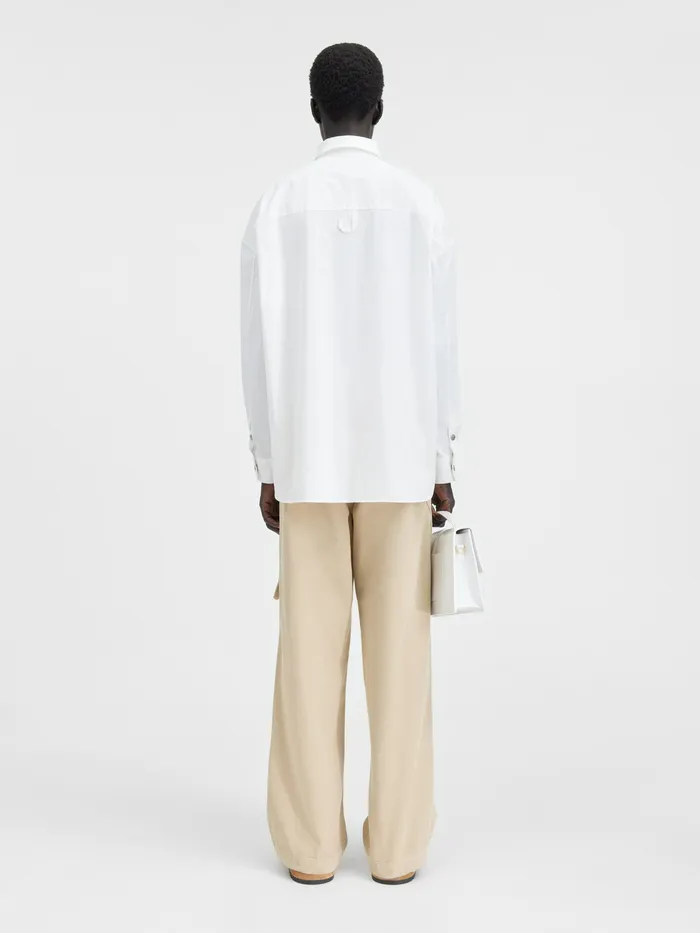 JACQUEMUS Shirts Patch Pocket Shirt White 8211 Men