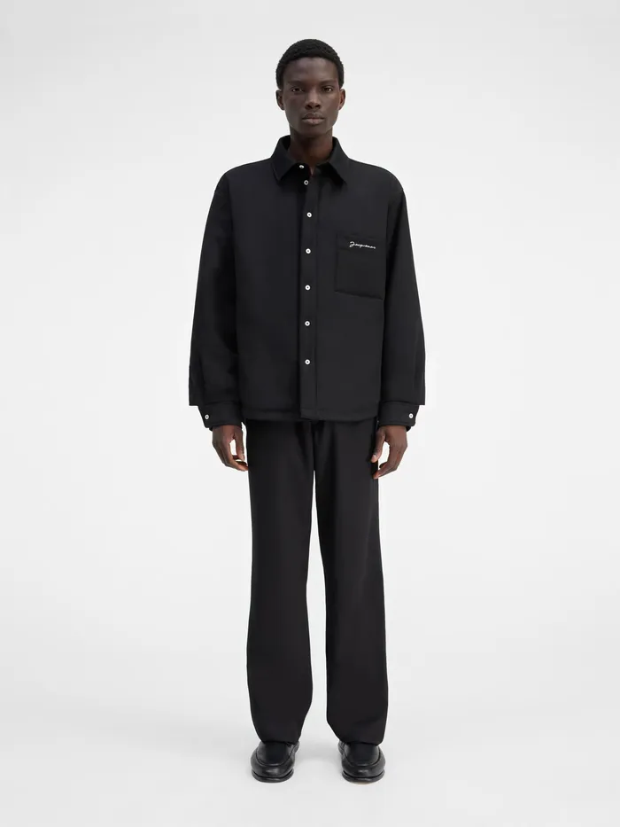 JACQUEMUS Shirts Puffed Overshirt Black 8211 Men