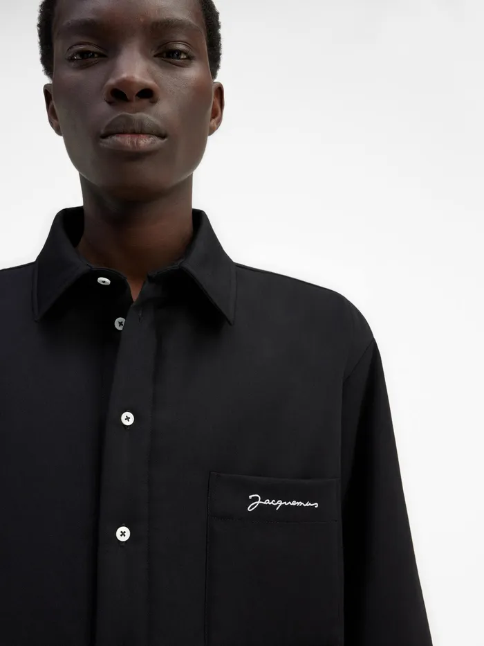 JACQUEMUS Shirts Puffed Overshirt Black 8211 Men