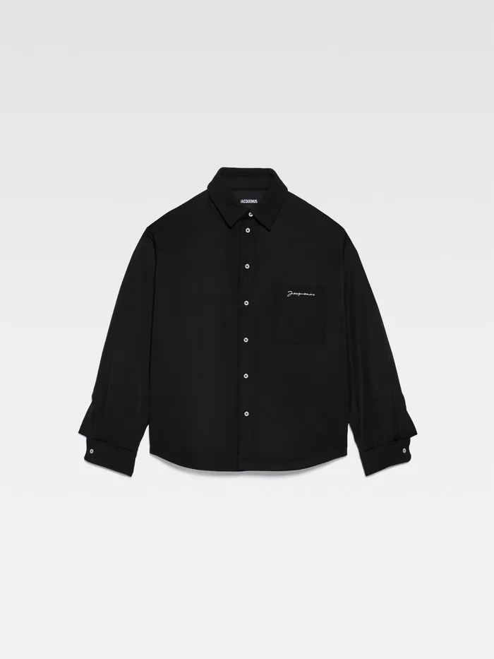 JACQUEMUS Shirts Puffed Overshirt Black 8211 Men