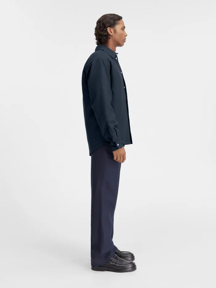 JACQUEMUS Shirts Puffed Overshirt Dark Navy 8211 Men