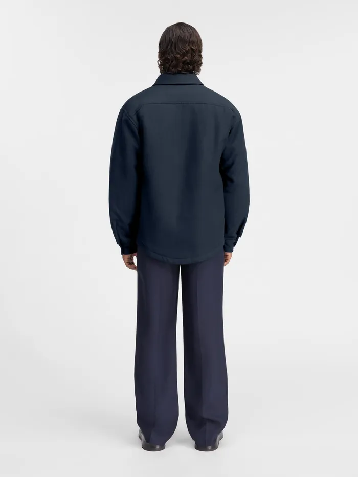 JACQUEMUS Shirts Puffed Overshirt Dark Navy 8211 Men