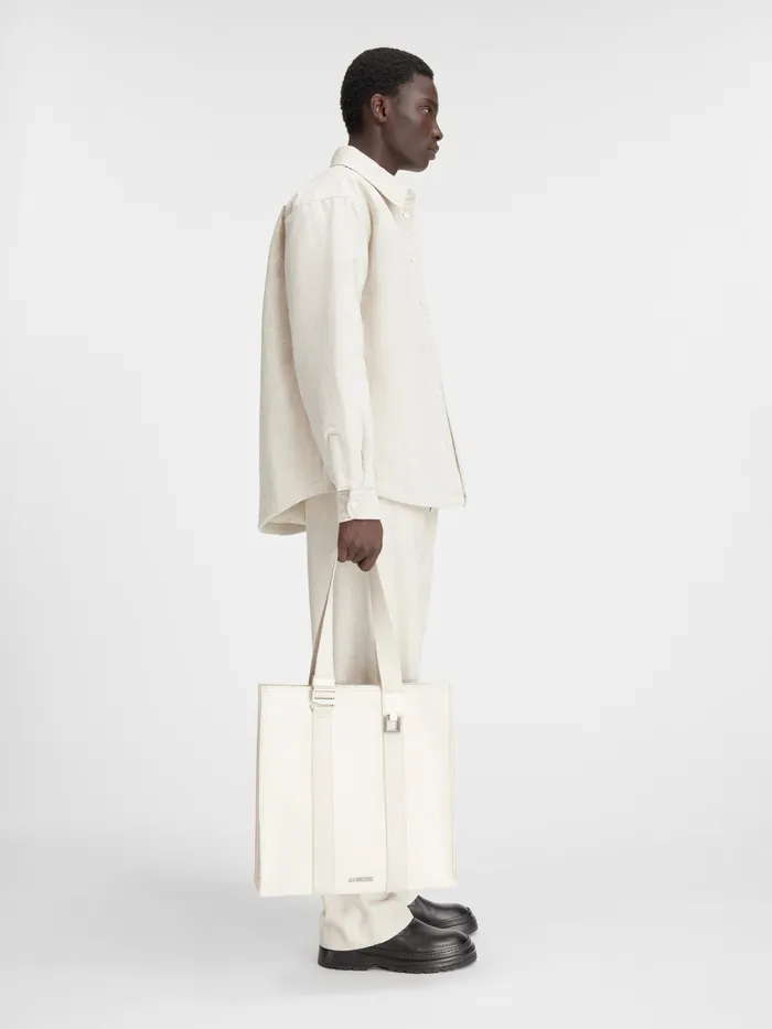 JACQUEMUS Shirts Puffed Overshirt Light Beige 8211 Men