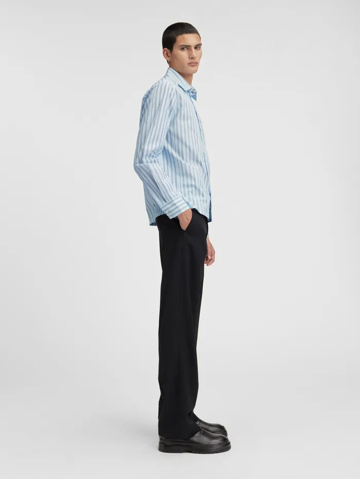 JACQUEMUS Shirts Suit Shirt Pint Blue Stripe 8211 Men