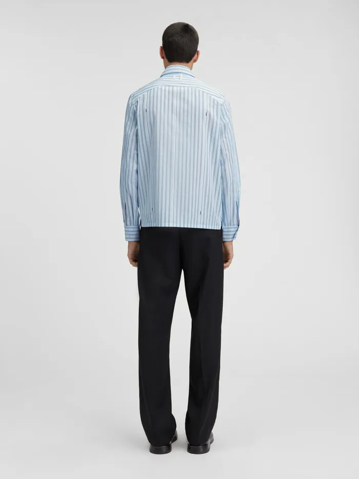 JACQUEMUS Shirts Suit Shirt Pint Blue Stripe 8211 Men