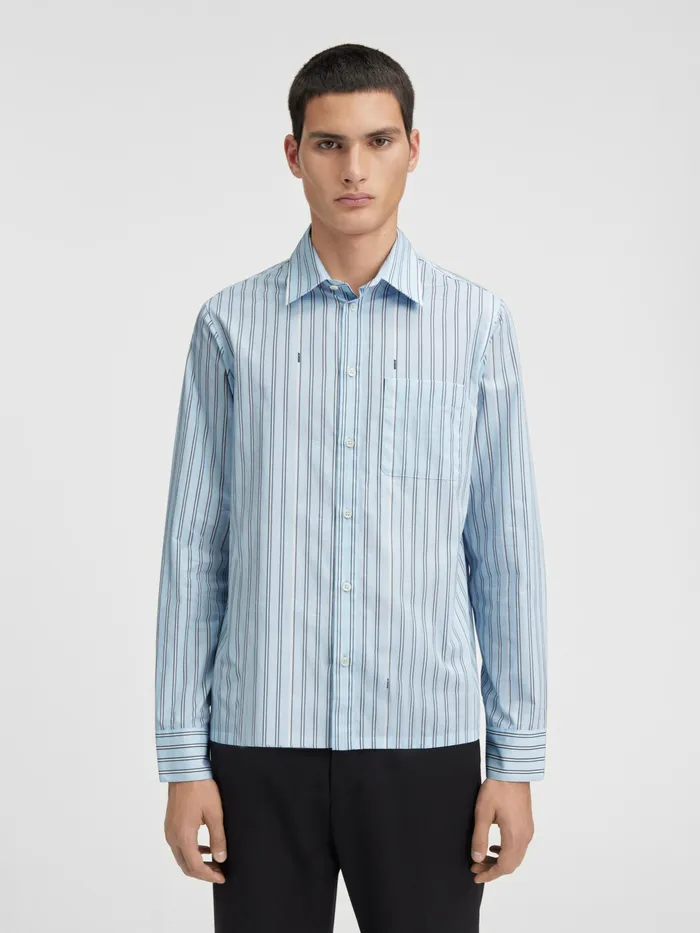 JACQUEMUS Shirts Suit Shirt Pint Blue Stripe 8211 Men