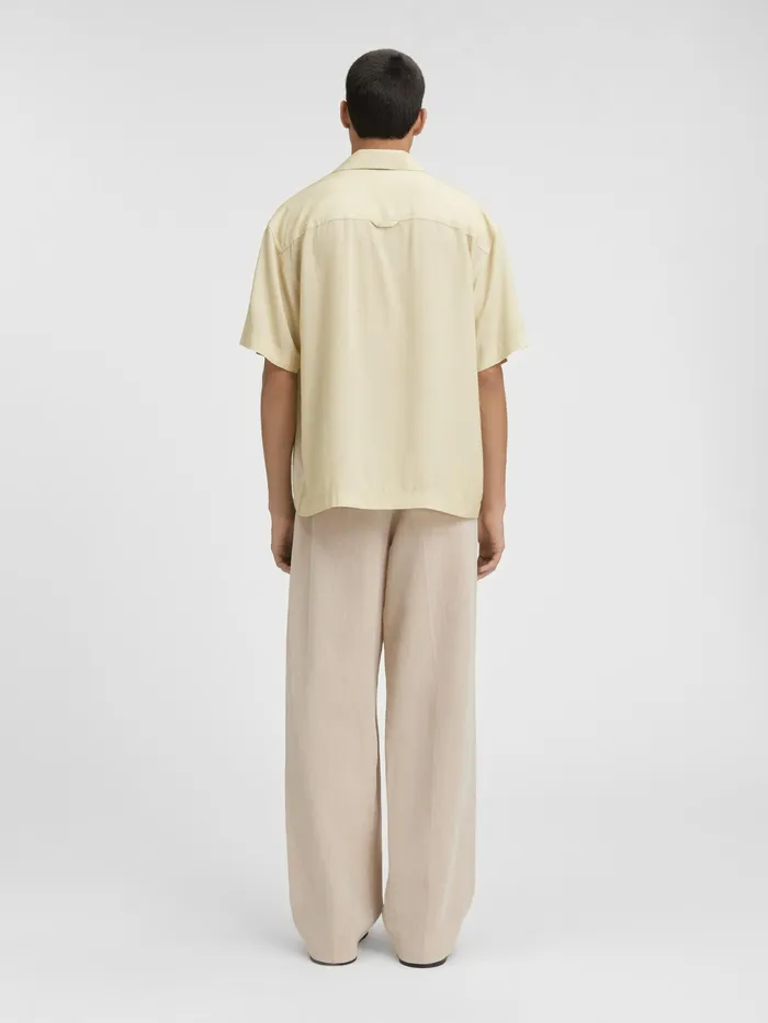 JACQUEMUS Shirts The Bathers Bowling Shirt Print Baigneuses Beige 8211 Men