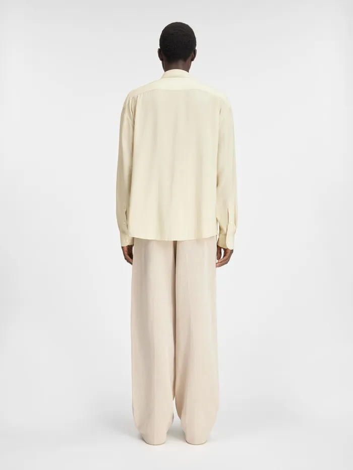 JACQUEMUS Shirts The Bathers Shirt Print Baigneuses Beige 8211 Men