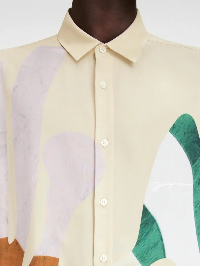 JACQUEMUS Shirts The Bathers Shirt Print Baigneuses Beige 8211 Men