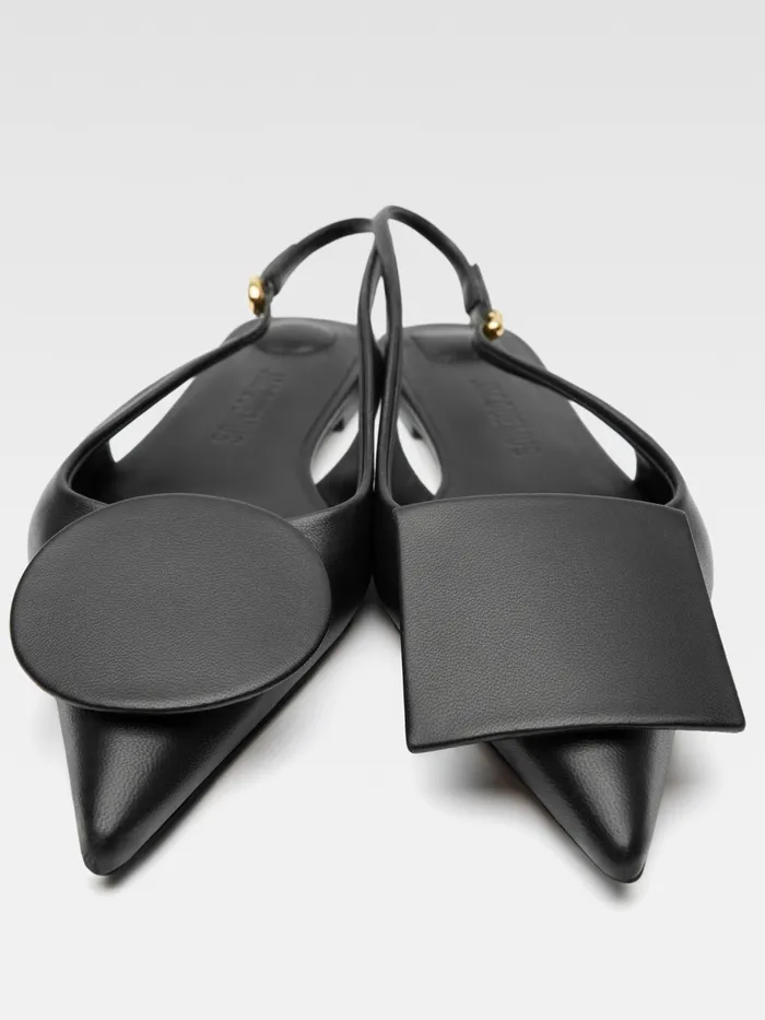 JACQUEMUS Shoes Circle Square Flats Black 8211 Women