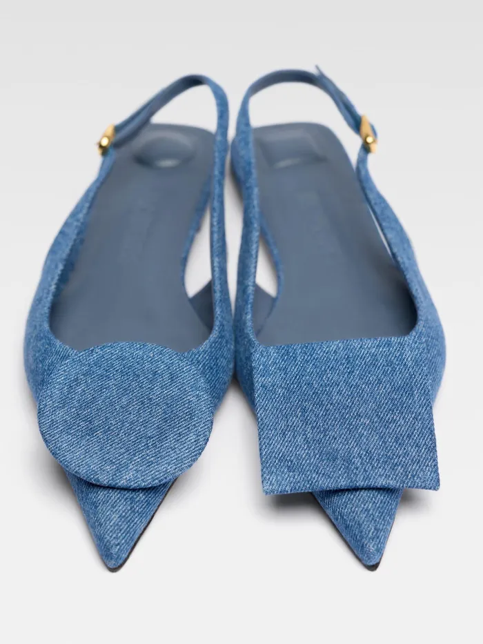 JACQUEMUS Shoes Circle Square Flats Blue 8211 Women