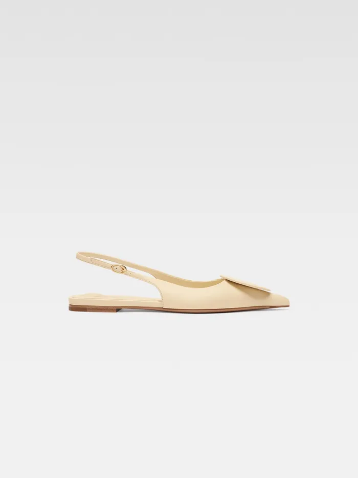 JACQUEMUS Shoes Circle Square Flats Ivory 8211 Women