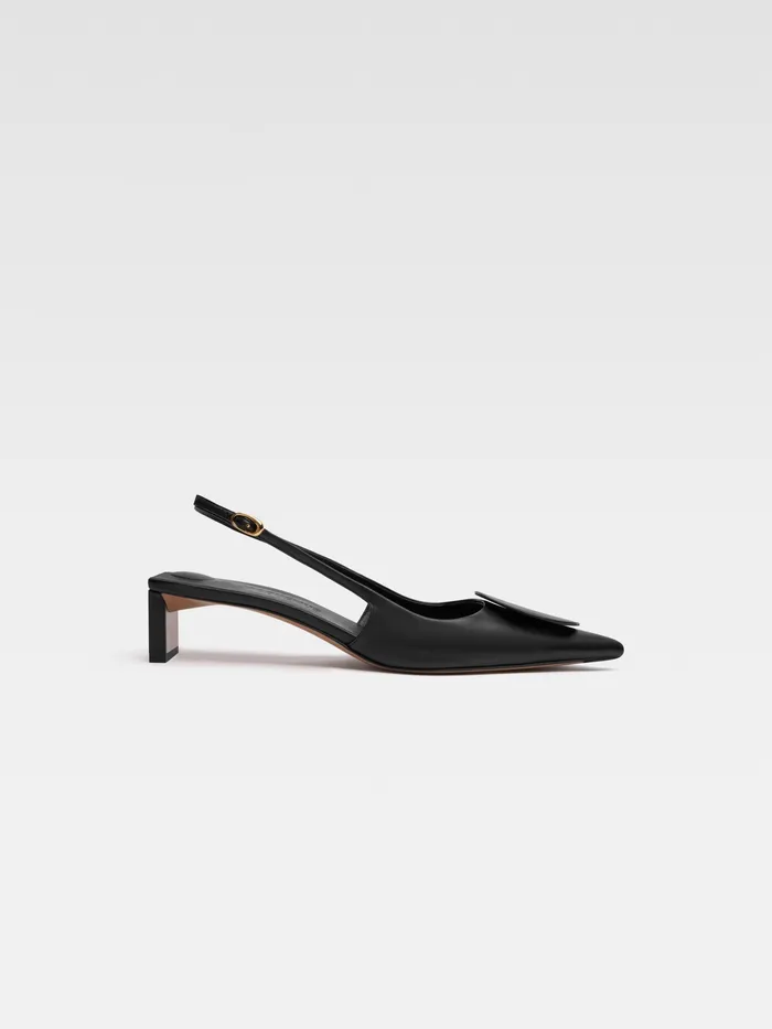 JACQUEMUS Shoes Circle Square Kitten Heels Black 8211 Women