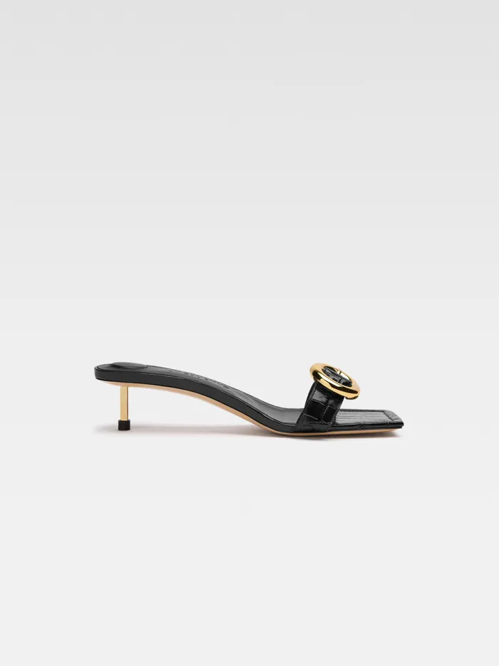 JACQUEMUS Shoes Circle Square Mules Black 8211 Women