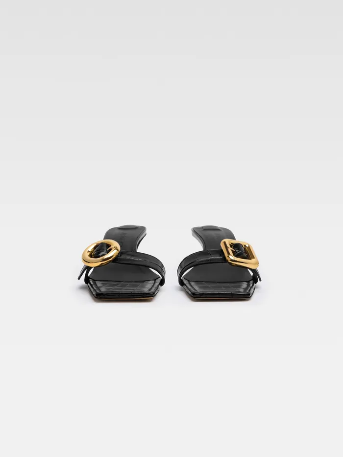 JACQUEMUS Shoes Circle Square Mules Black 8211 Women