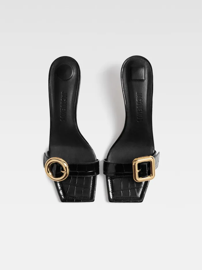 JACQUEMUS Shoes Circle Square Mules Black 8211 Women