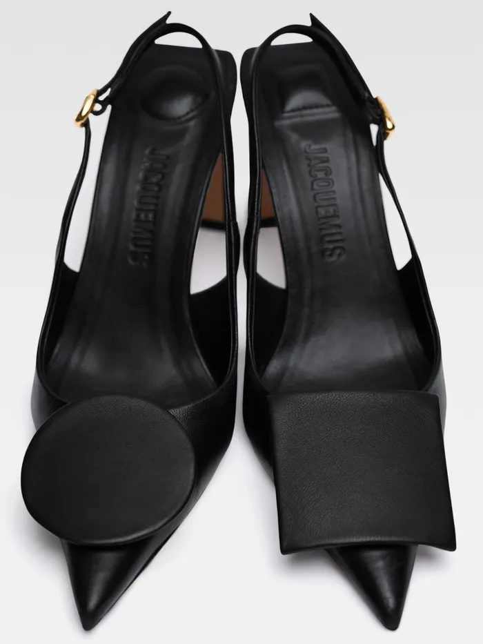 JACQUEMUS Shoes Circle Square Pumps Black 8211 Women
