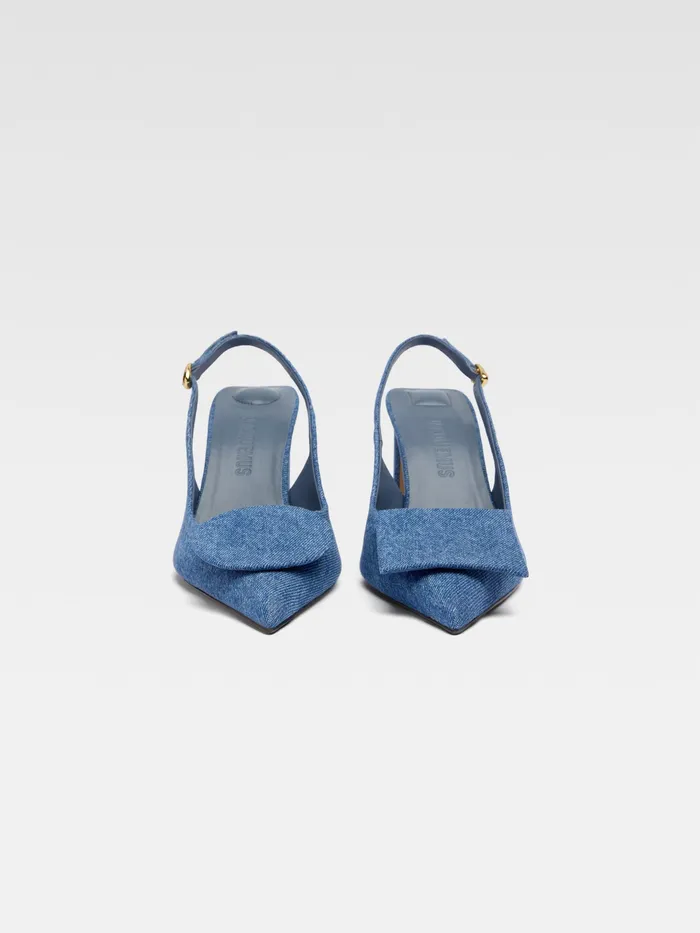 JACQUEMUS Shoes Circle Square Pumps Blue 8211 Women
