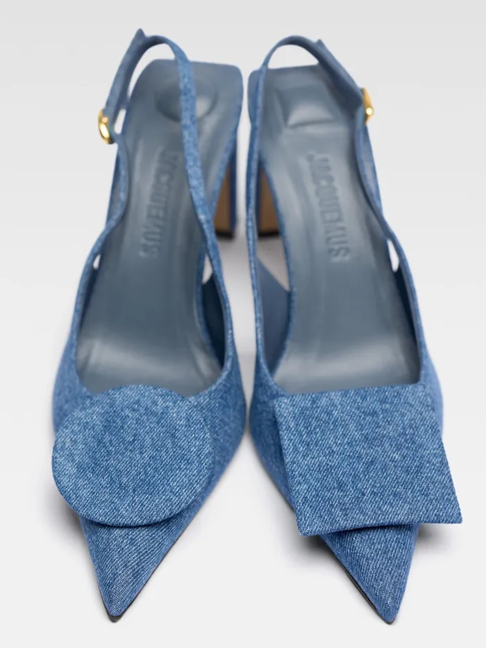 JACQUEMUS Shoes Circle Square Pumps Blue 8211 Women