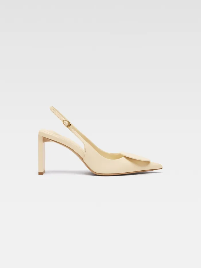 JACQUEMUS Shoes Circle Square Pumps Ivory 8211 Women