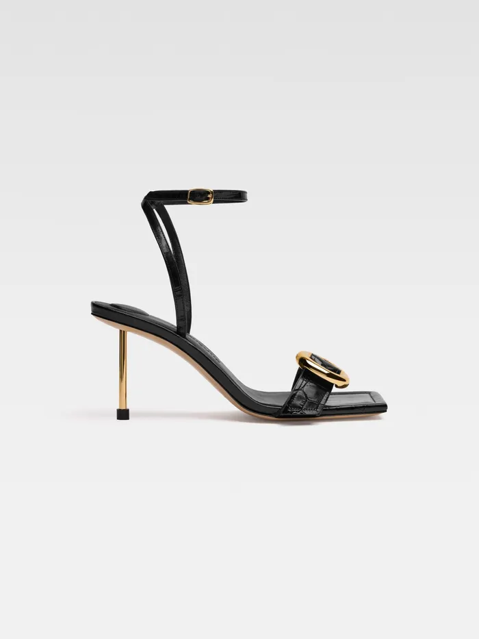 JACQUEMUS Shoes Circle Square SlingBacks Black 8211 Women