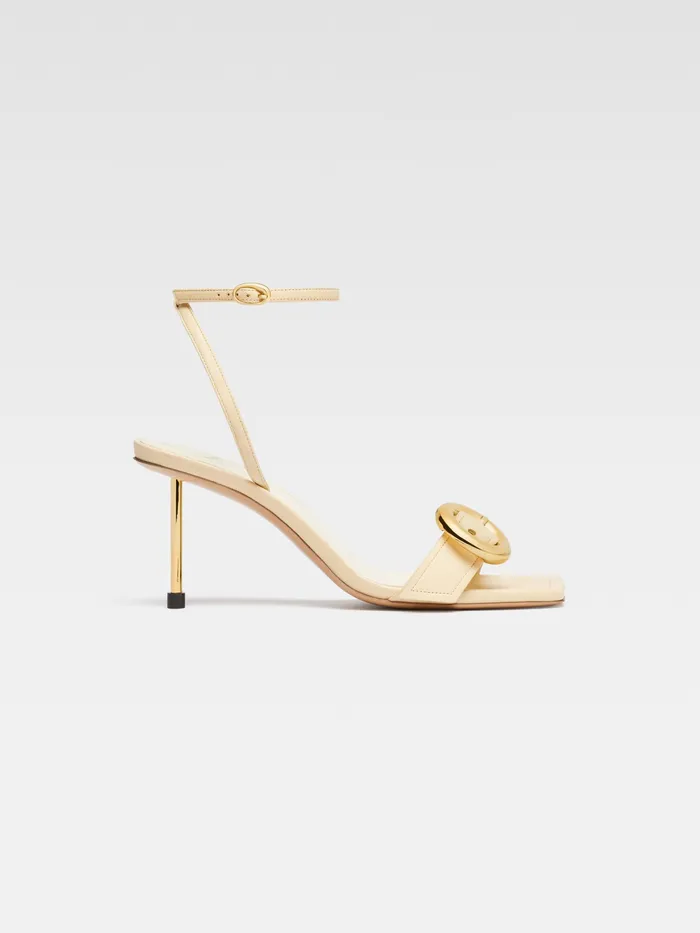JACQUEMUS Shoes Circle Square SlingBacks Ivory 8211 Women
