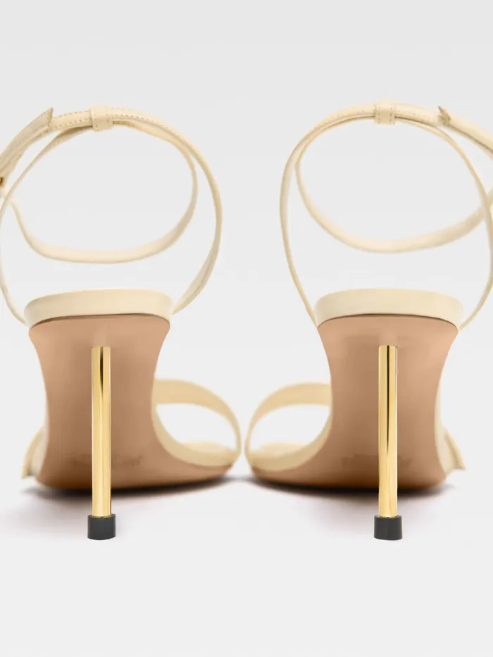 JACQUEMUS Shoes Circle Square SlingBacks Ivory 8211 Women