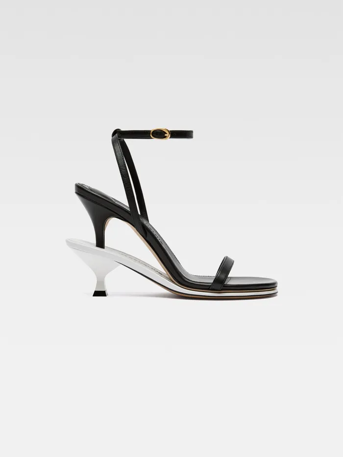 JACQUEMUS Shoes Double Sandals Blackwhite 8211 Women