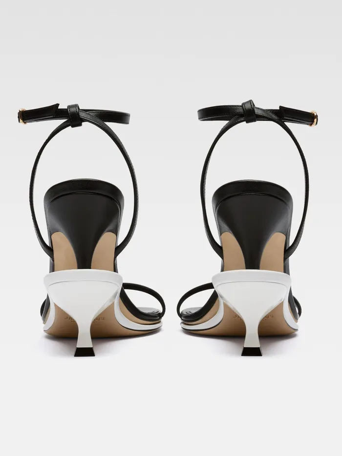JACQUEMUS Shoes Double Sandals Blackwhite 8211 Women
