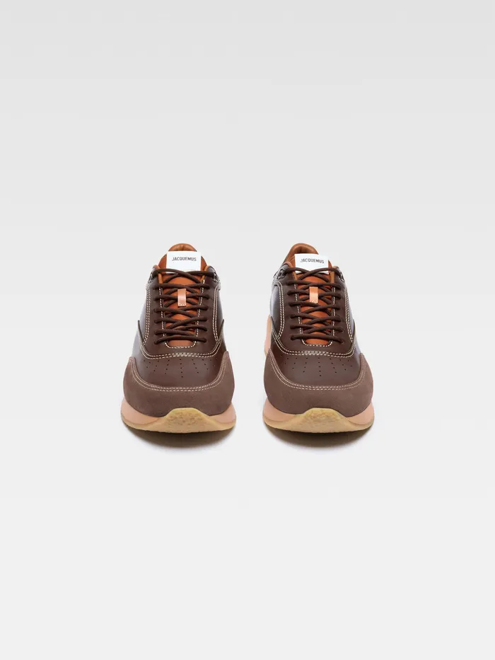 JACQUEMUS Shoes Soft Sneakers Dark Brown 8211 Men