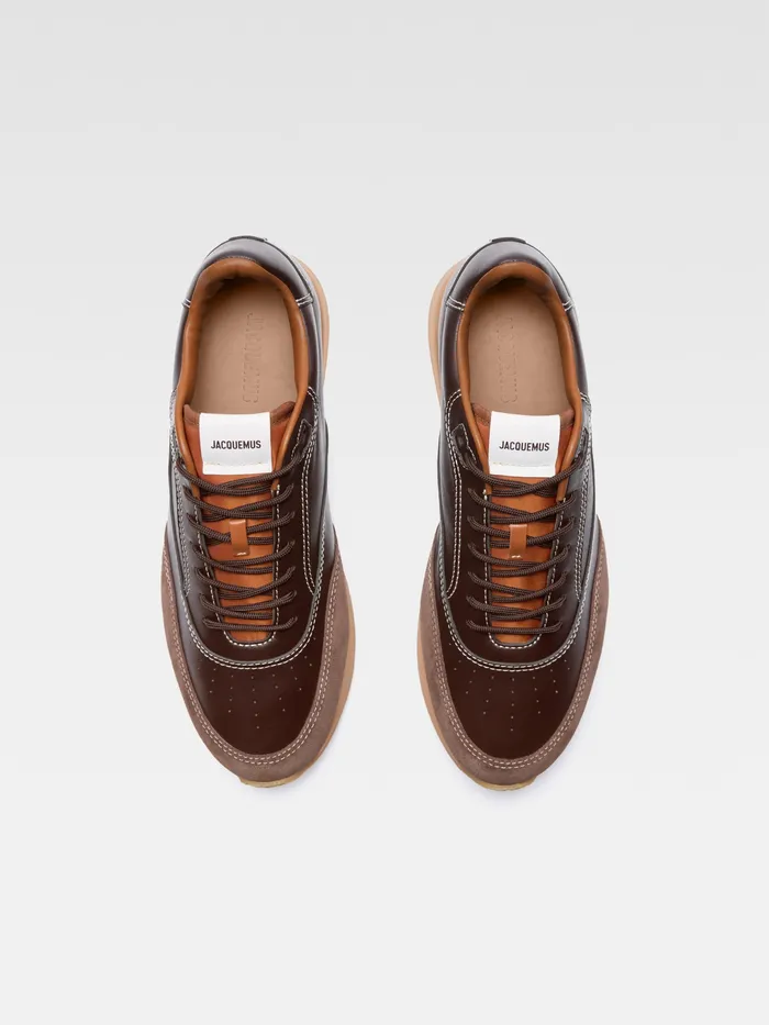 JACQUEMUS Shoes Soft Sneakers Dark Brown 8211 Men