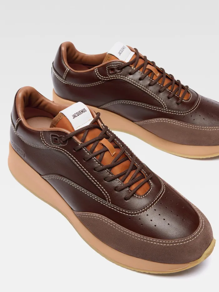JACQUEMUS Shoes Soft Sneakers Dark Brown 8211 Men