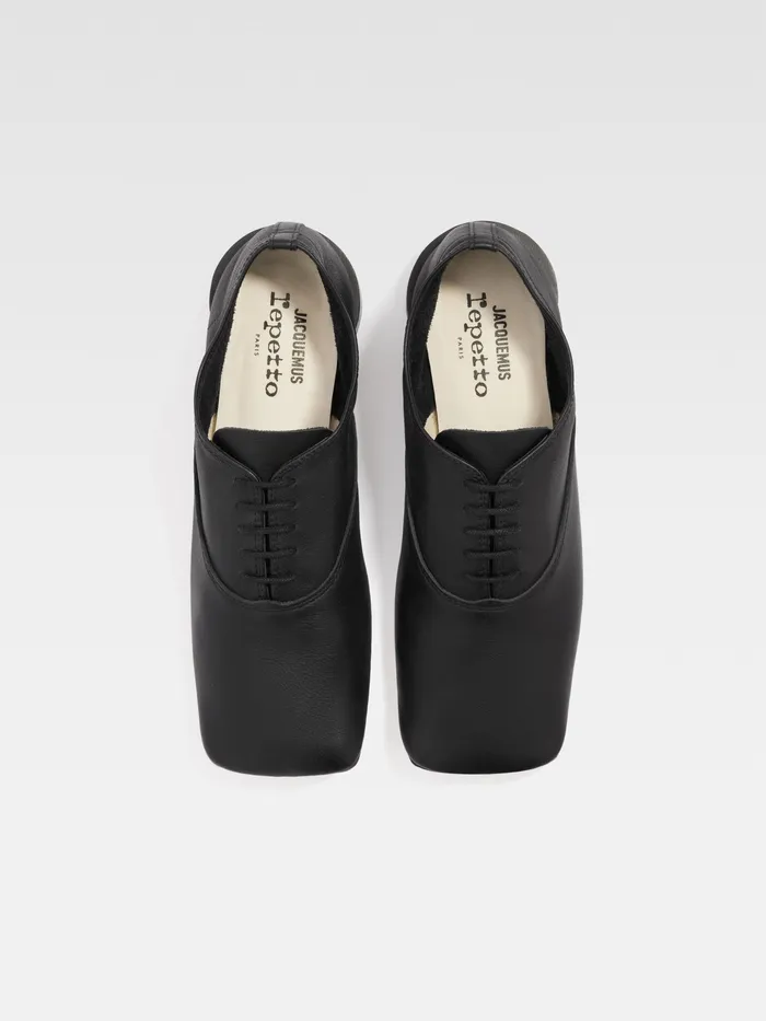 JACQUEMUS Shoes Square Edge Derbies 8211 ReInterpretation Of The Iconic Zizi By Repetto Black 8211 Women