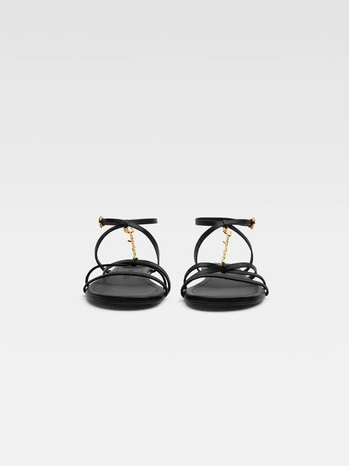 JACQUEMUS Shoes Strappy Charm Flats Black 8211 Women