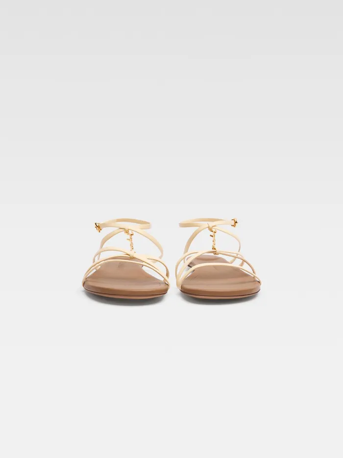 JACQUEMUS Shoes Strappy Charm Flats Ivory 8211 Women