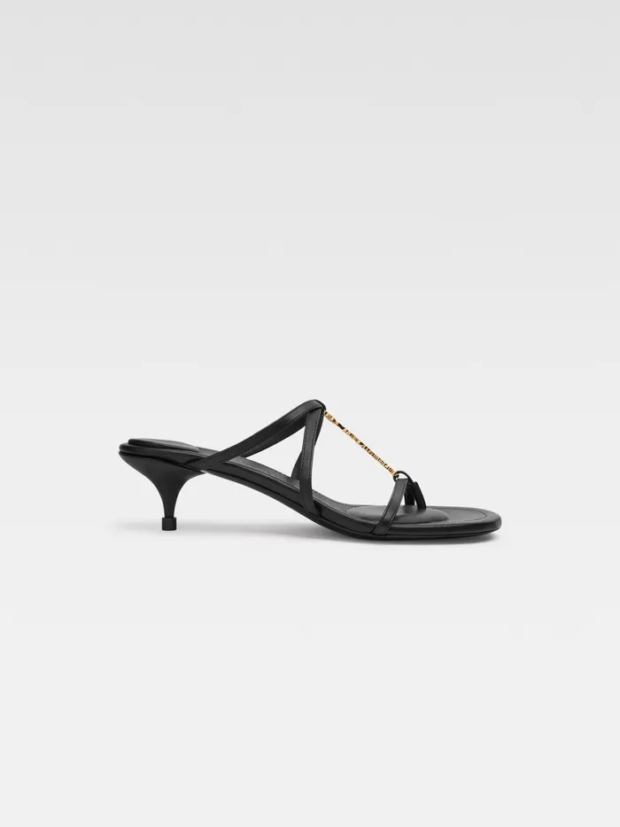 JACQUEMUS Shoes Strappy Charm Mules Black 8211 Women