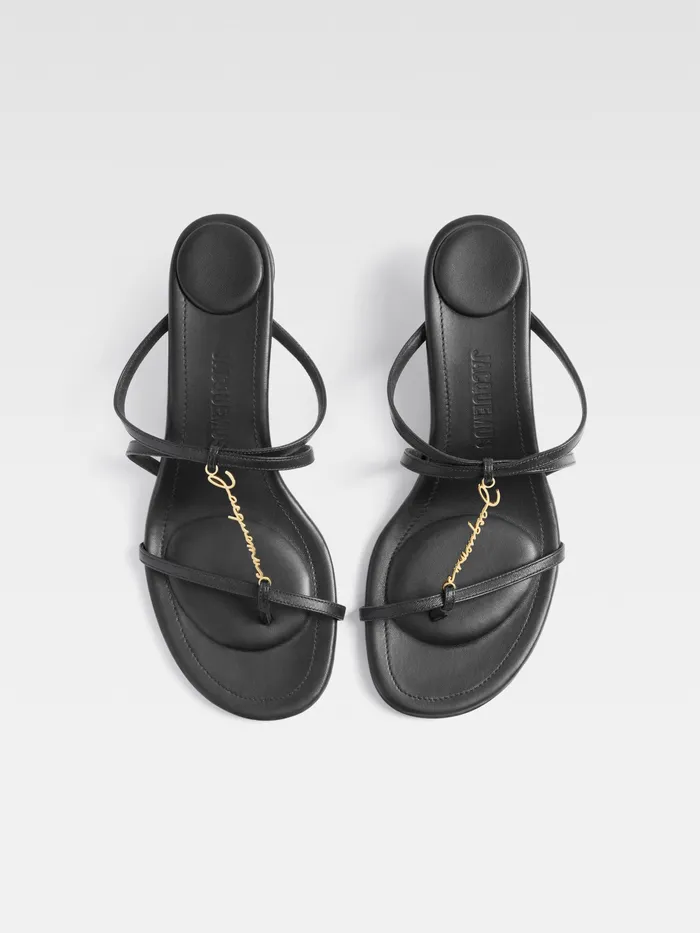 JACQUEMUS Shoes Strappy Charm Mules Black 8211 Women