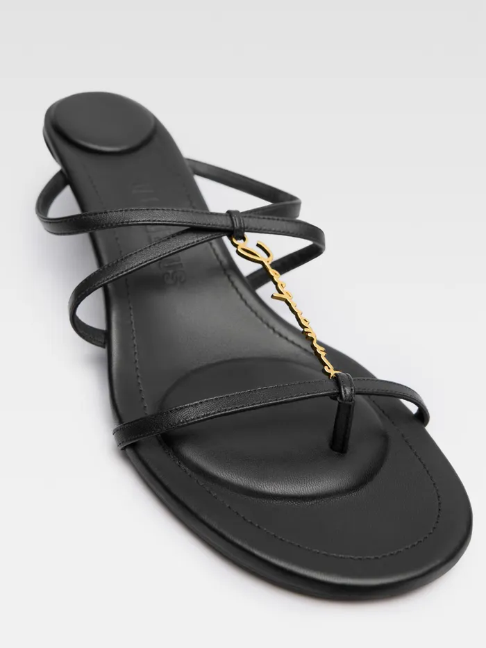JACQUEMUS Shoes Strappy Charm Mules Black 8211 Women