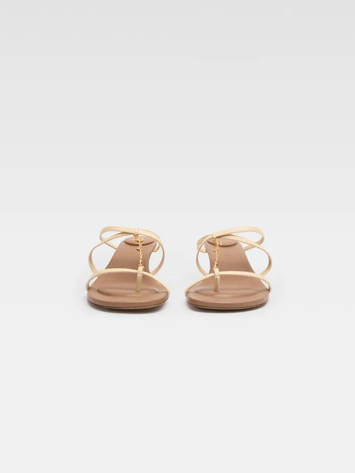 JACQUEMUS Shoes Strappy Charm Mules Ivory 8211 Women