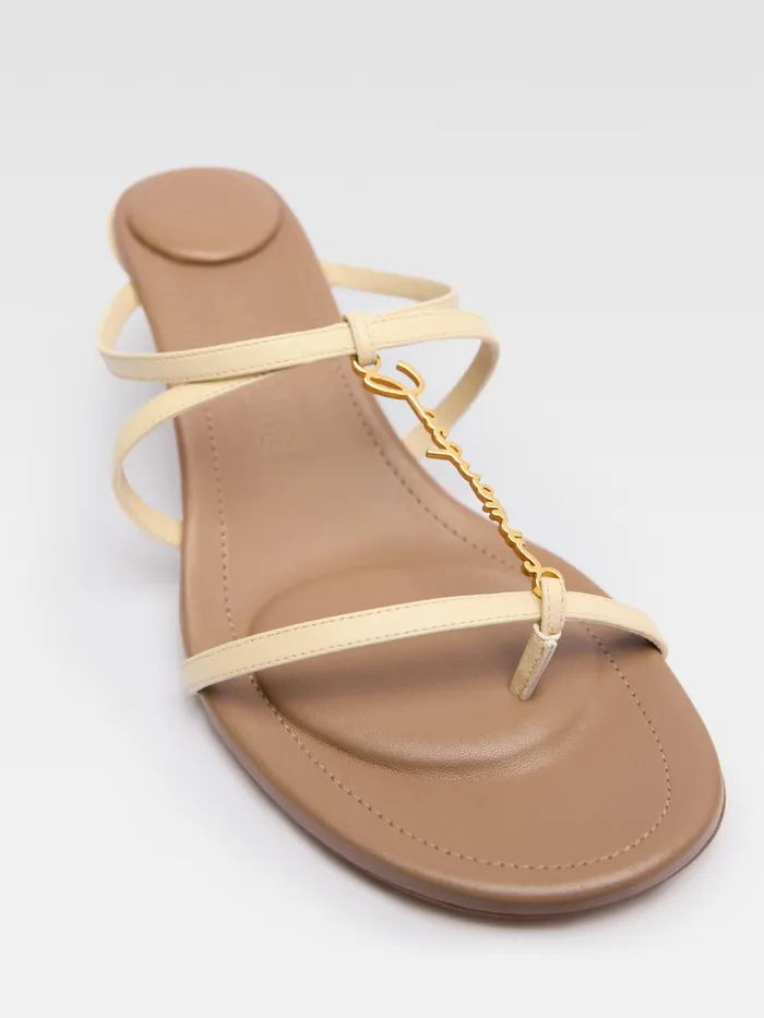 JACQUEMUS Shoes Strappy Charm Mules Ivory 8211 Women