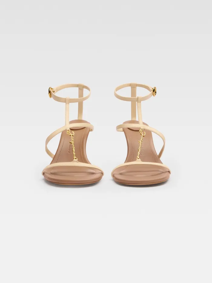 JACQUEMUS Shoes Strappy Charm Sandals Ivory 8211 Women