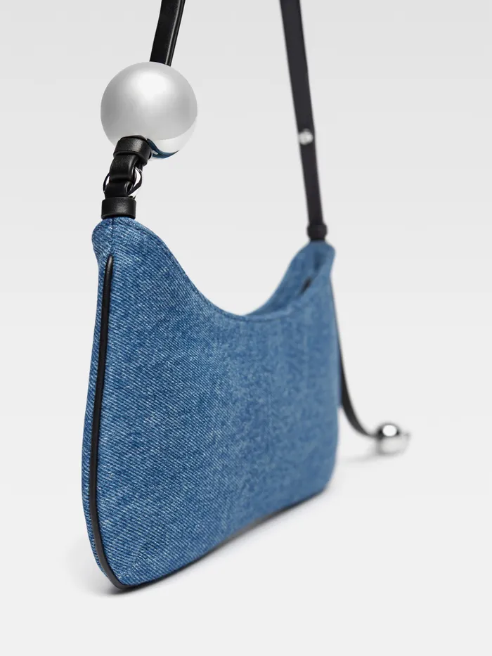 JACQUEMUS Shoulder Bags Beaded Shoulder Bag Blue 8211 Women JACQUEMUS Shoulder Bags Beaded Shoulder Bag Blue 8211 Women