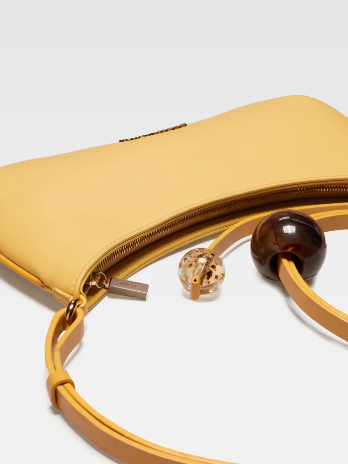 JACQUEMUS Shoulder Bags Beaded Shoulder Bag Dusty Yellow 8211 Women