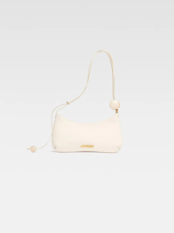 JACQUEMUS Shoulder Bags Beaded Shoulder Bag Ivory 8211 Women