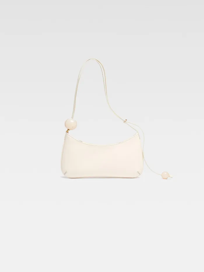 JACQUEMUS Shoulder Bags Beaded Shoulder Bag Ivory 8211 Women