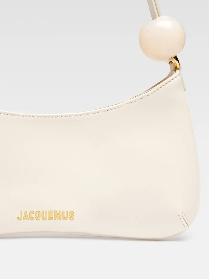 JACQUEMUS Shoulder Bags Beaded Shoulder Bag Ivory 8211 Women