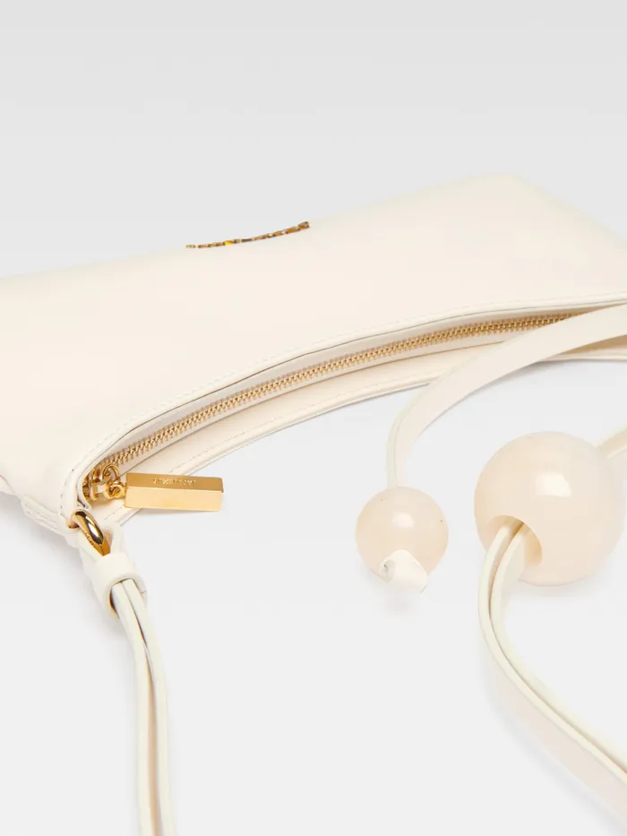 JACQUEMUS Shoulder Bags Beaded Shoulder Bag Ivory 8211 Women