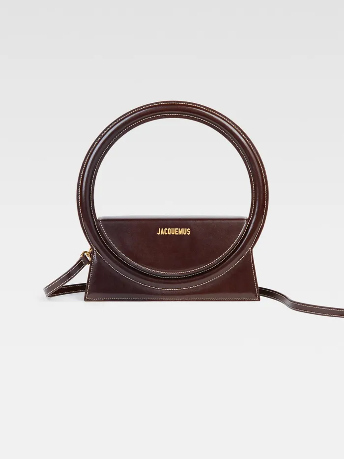 JACQUEMUS Shoulder Bags Circle Purse Dark Brown 8211 Women