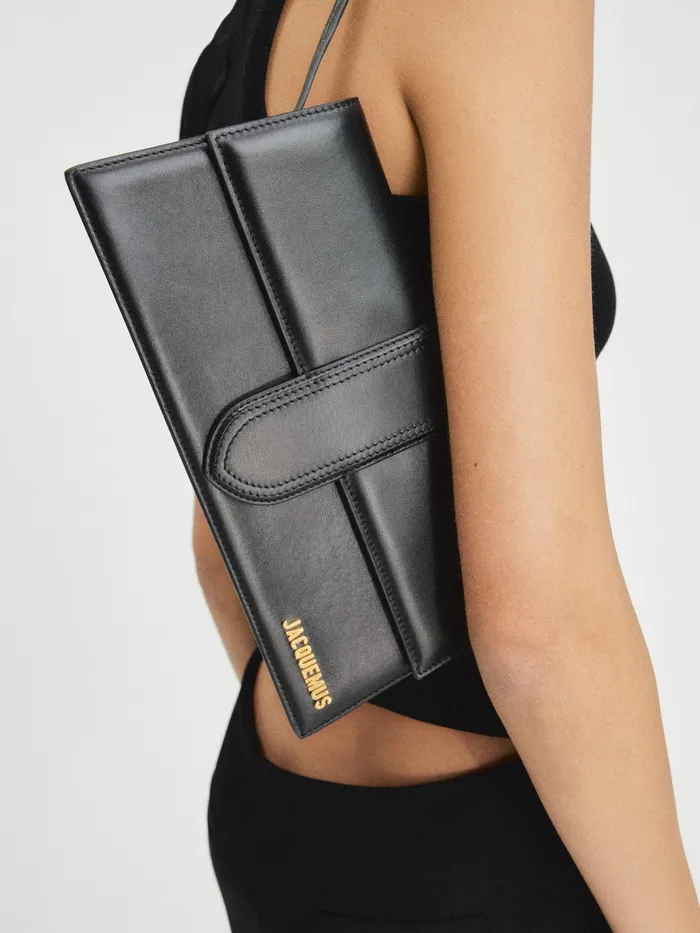 JACQUEMUS Shoulder Bags Long Flap Bag Black 8211 Women