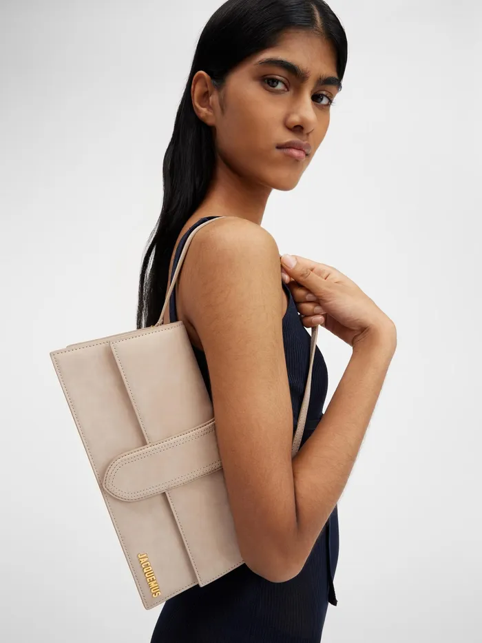 JACQUEMUS Shoulder Bags Long Flap Bag Dark Beige 8211 Women